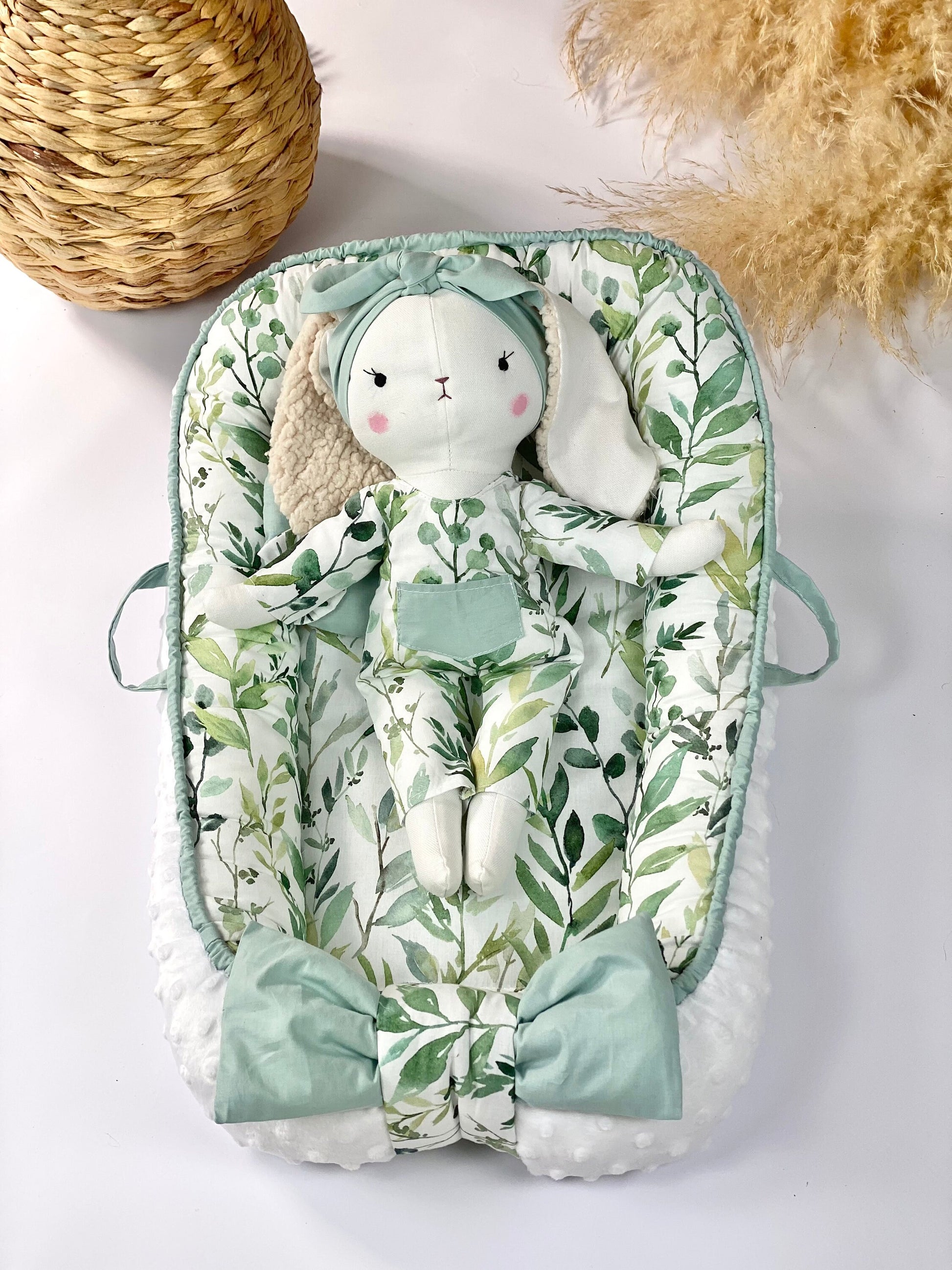 Handmade Doll Bunny, Rug Doll With Bed