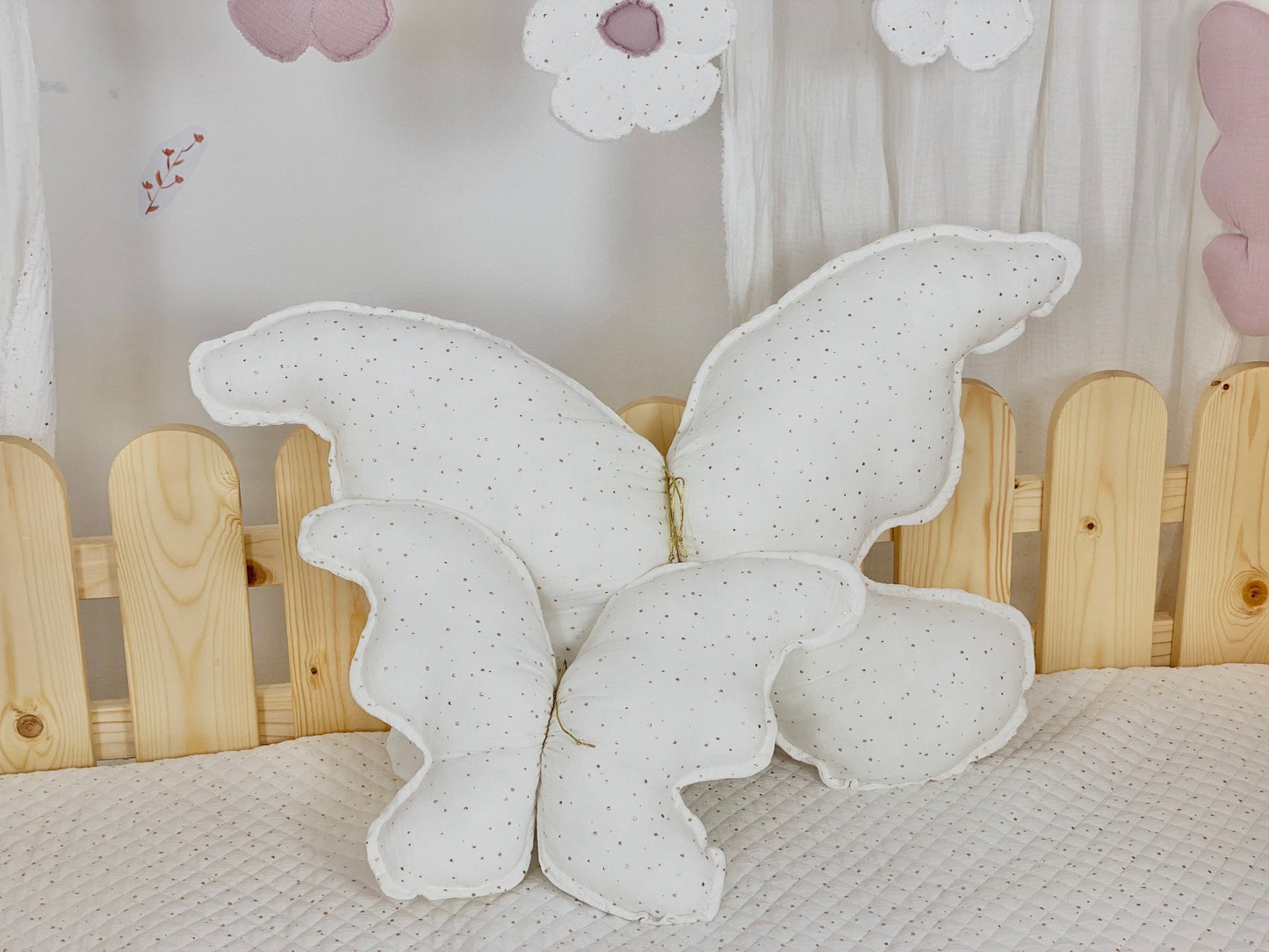 Kids Decorative Butterfly Pillow, Romantic Themed Children's Room
