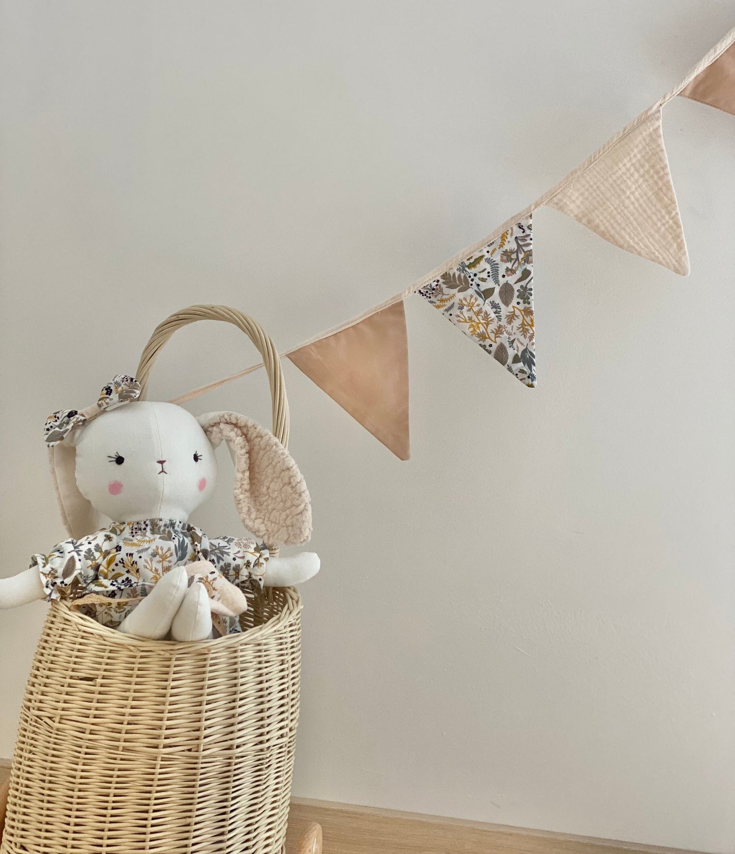 Bunny Rag Doll | Fabric Stuffed Animal