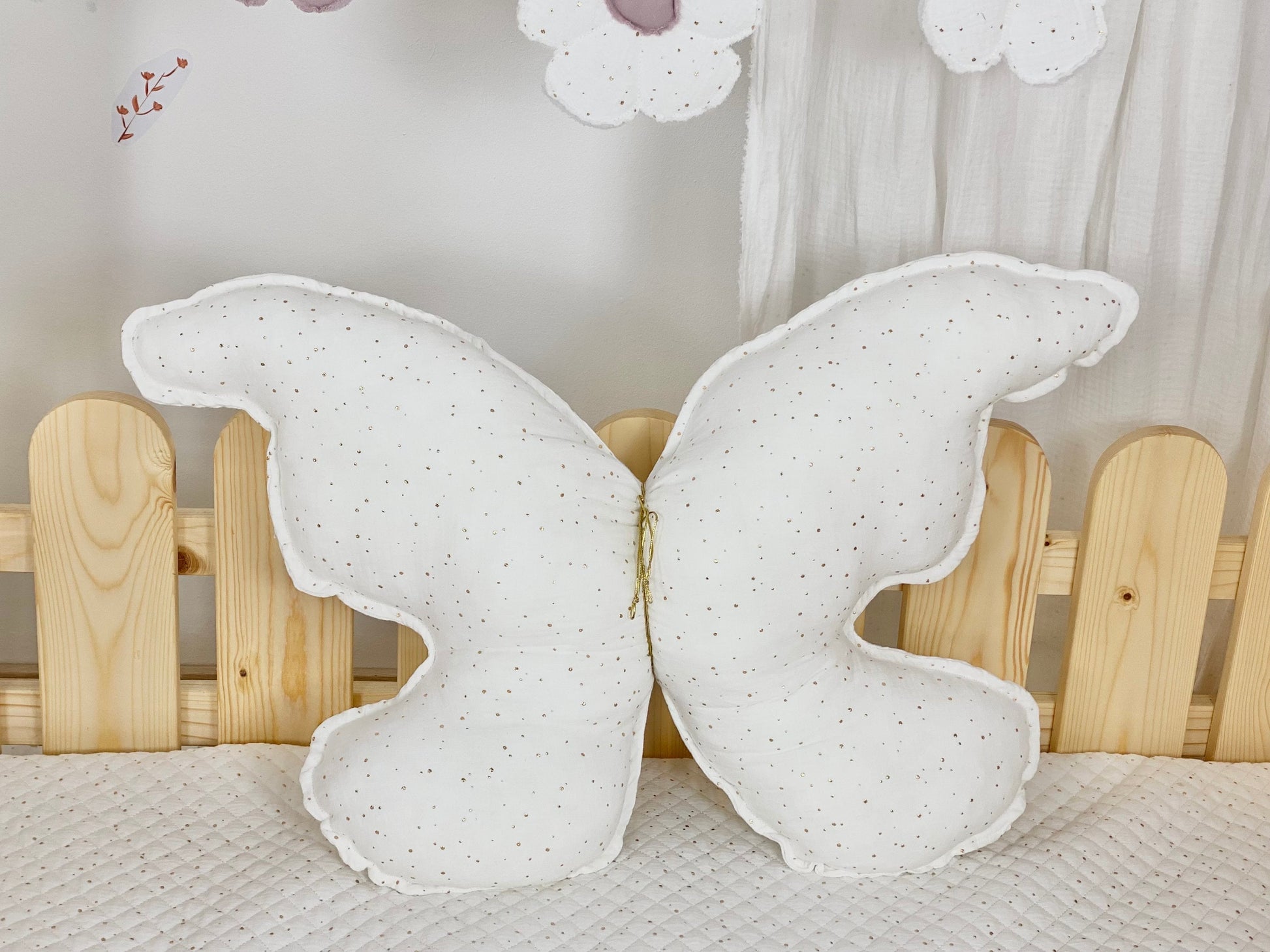 Kids Decorative Butterfly Pillow, Romantic Themed Children's Room