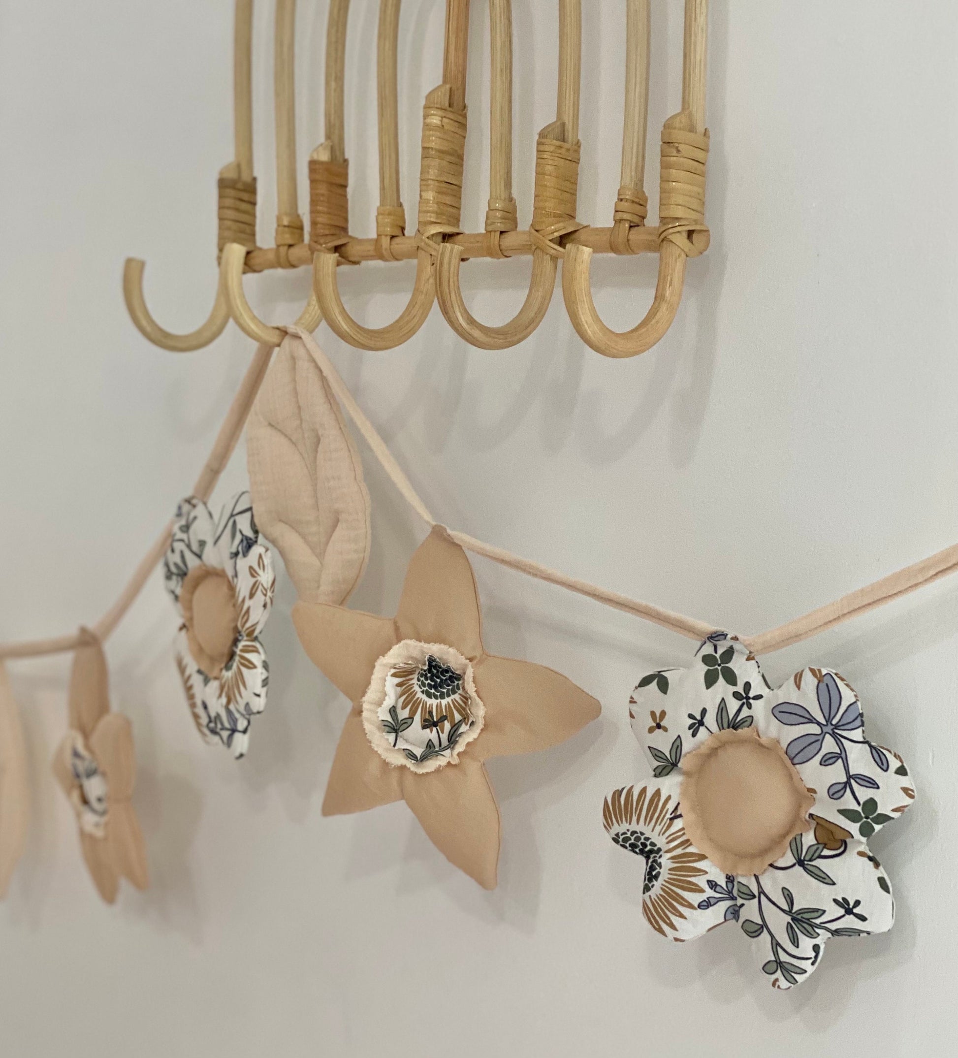 Boho cotton muslin garland | Kids garland flag