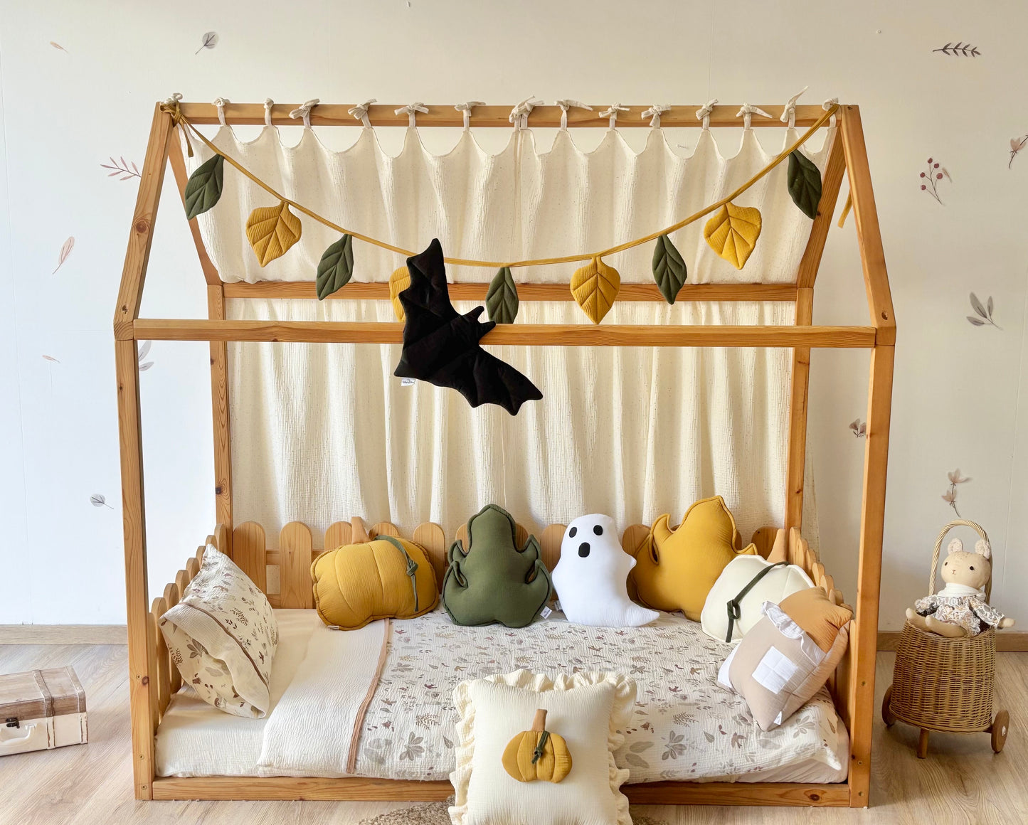 Muslin Canopy: Kids Reading Nook, Playroom Decor Halloween