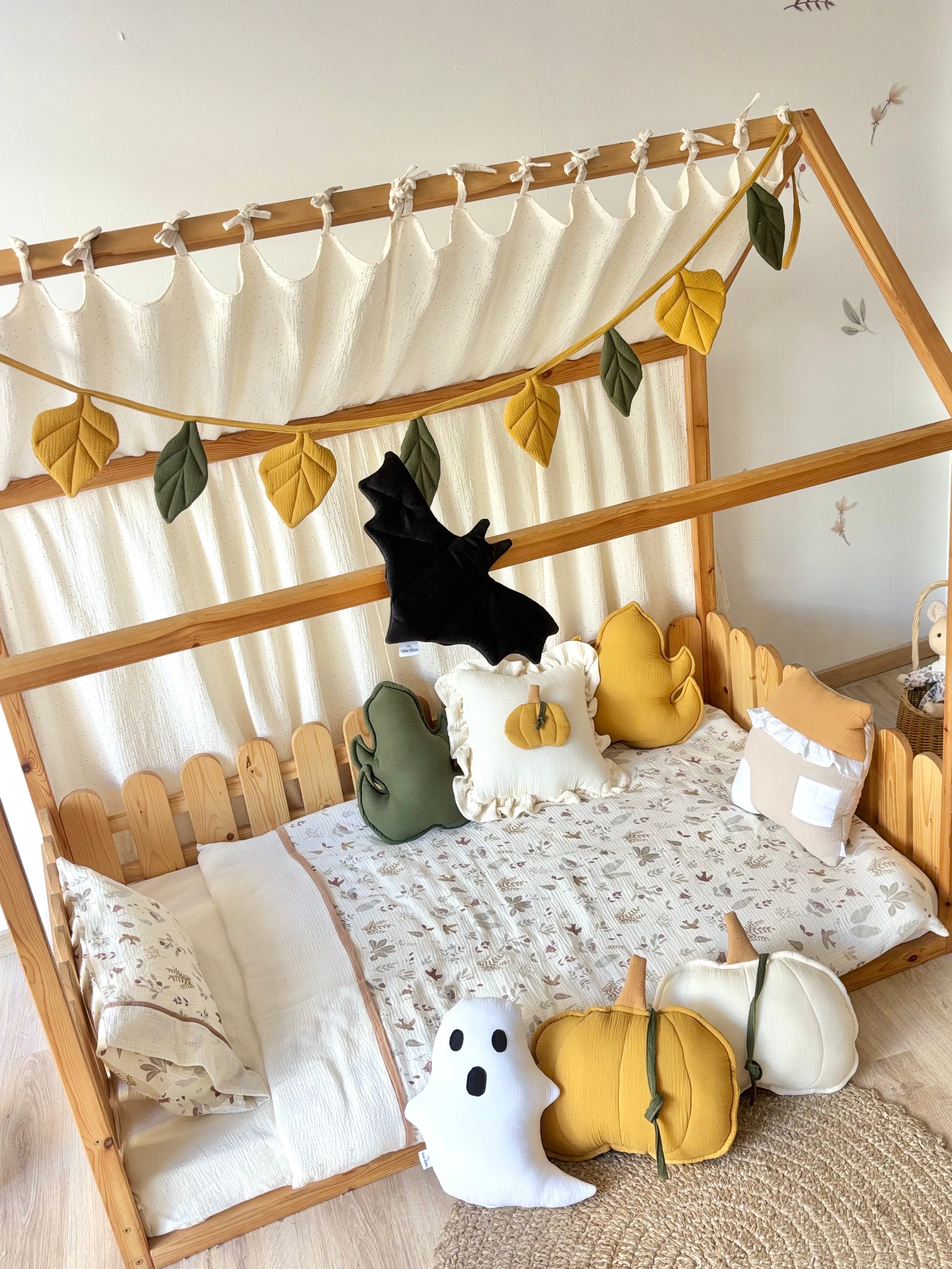 Muslin Canopy: Kids Reading Nook, Playroom Decor Halloween