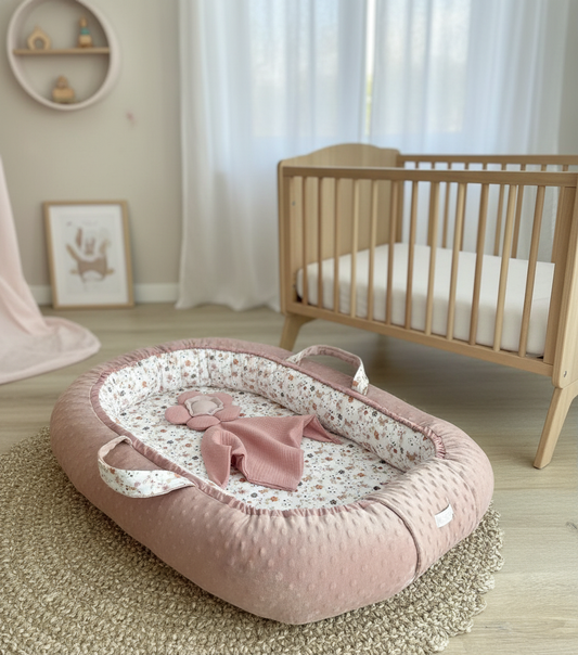 Handmade Baby Nest – Flowers Cotton | Newborn Lounger for Crib