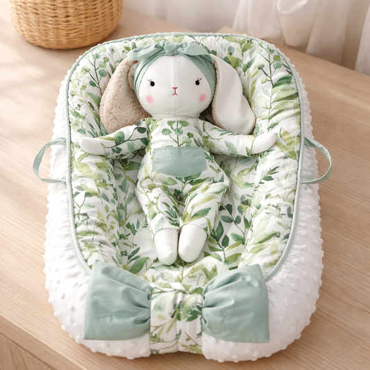 Handmade Doll Bunny, Rug Doll With Bed