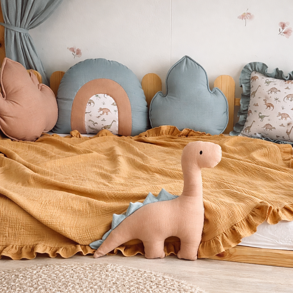Dekoratives Dino-Kissen für Kinder, Kinderzimmer-Dekorationskissen, Dinosaurier
