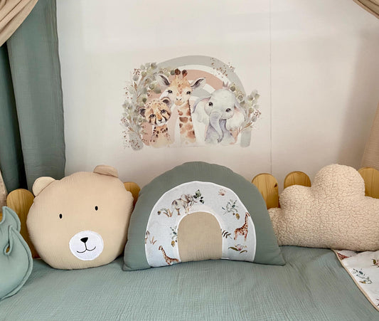 Kids Decorative Lion Pillow, Safari Themed Children's Room