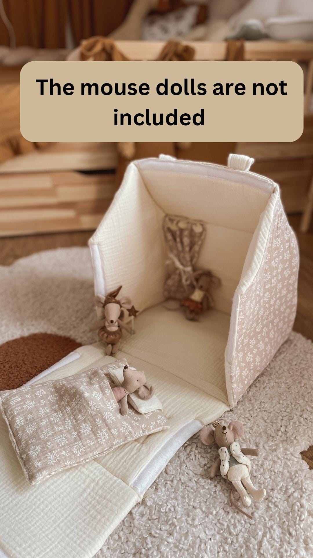 Adorable Doll House Suitcase With Handles