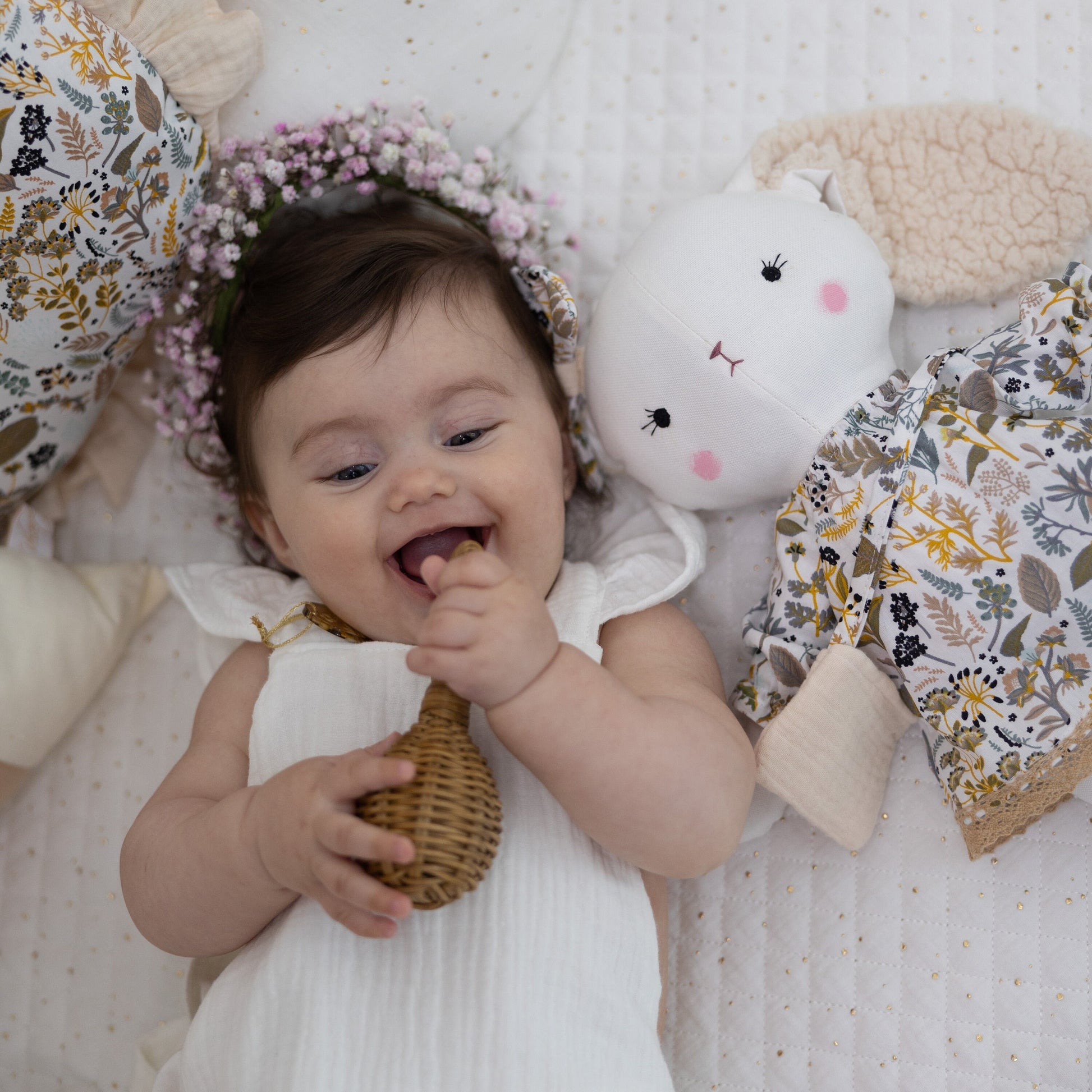 Bunny Rag Doll | Fabric Stuffed Animal