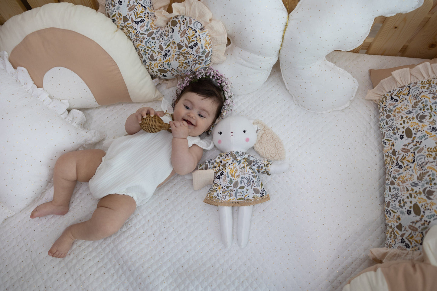 Bunny Rag Doll | Fabric Stuffed Animal